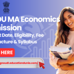 IGNOU MA Economics Admission