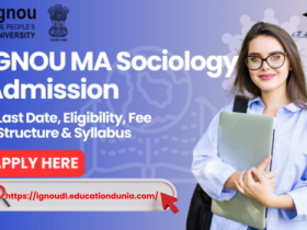 IGNOU MA Sociology Admission