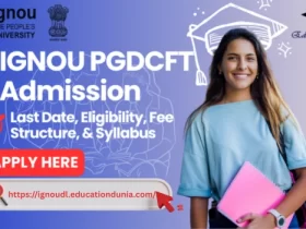 IGNOU PGDCFT Admission