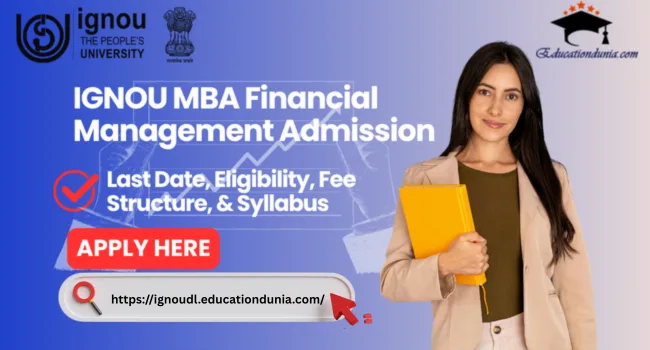 IGNOU MBA Financial Management Admission
