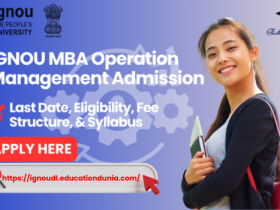 IGNOU MBA Operation Management Admission