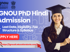 IGNOU PHD Hindi Admission