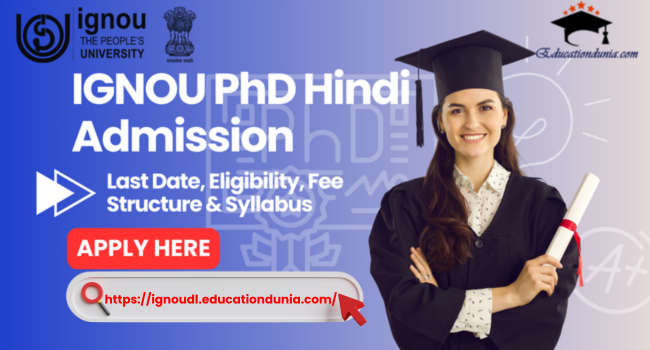 IGNOU PHD Hindi Admission