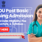 IGNOU Post Basic Nursing Admission