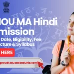 IGNOU MA Hindi Admission
