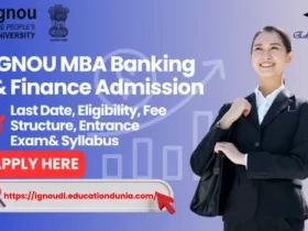 IGNOU MBA Banking and Finance Admission