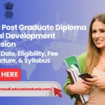 IGNOU PGDRD Admission