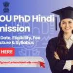 IGNOU PHD Hindi Admission