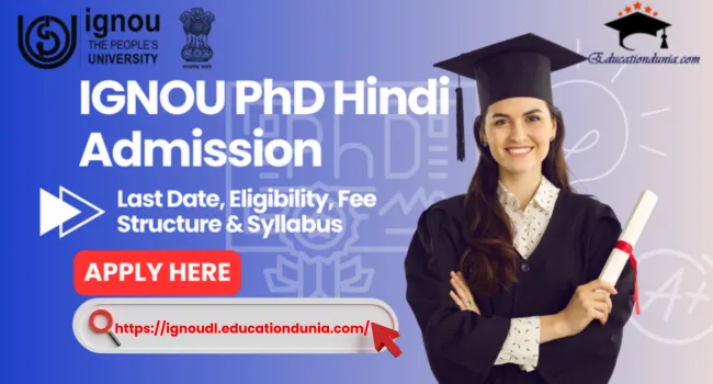 IGNOU PHD Hindi Admission