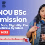 IGNOU BSC Admission