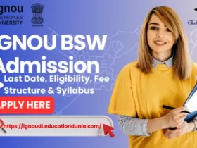 IGNOU BSW Admission