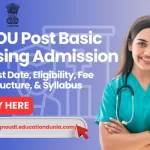 IGNOU Post Basic Nursing Admission