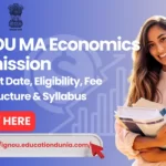 IGNOU MA Economics Admission